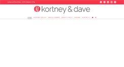 Desktop Screenshot of kortneyanddave.com